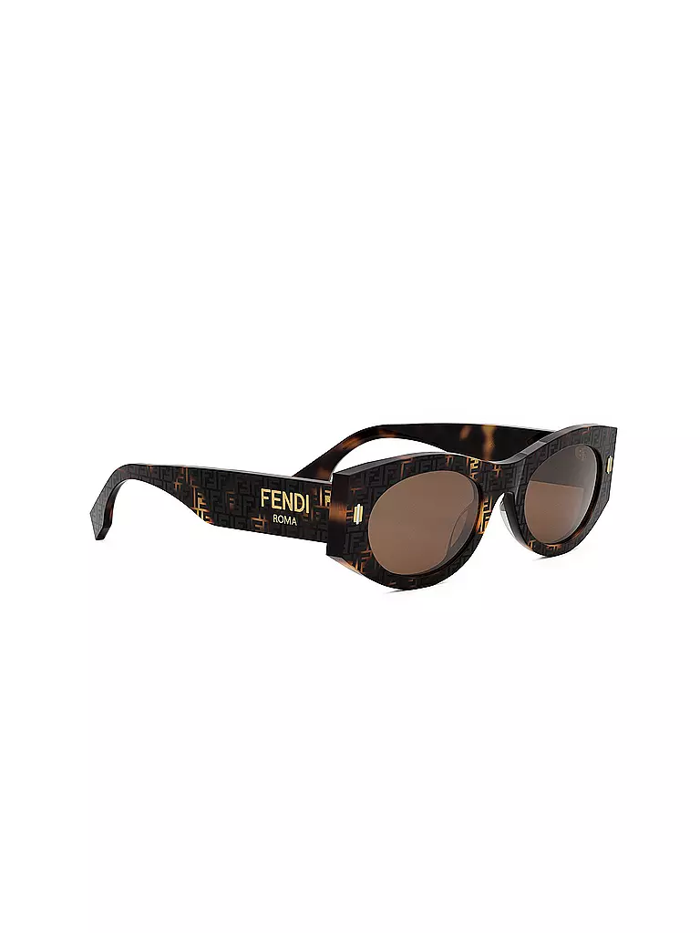 FENDI | FENDI Roma braune ovale Sonnenbrille | braun