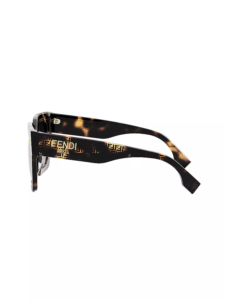 FENDI | FENDI Roma Havana eckige Sonnenbrille | braun