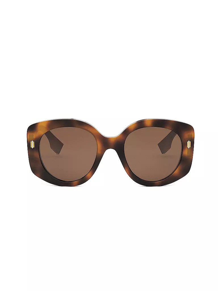 FENDI | FENDI Roma havana runde Sonnenbrille | schwarz