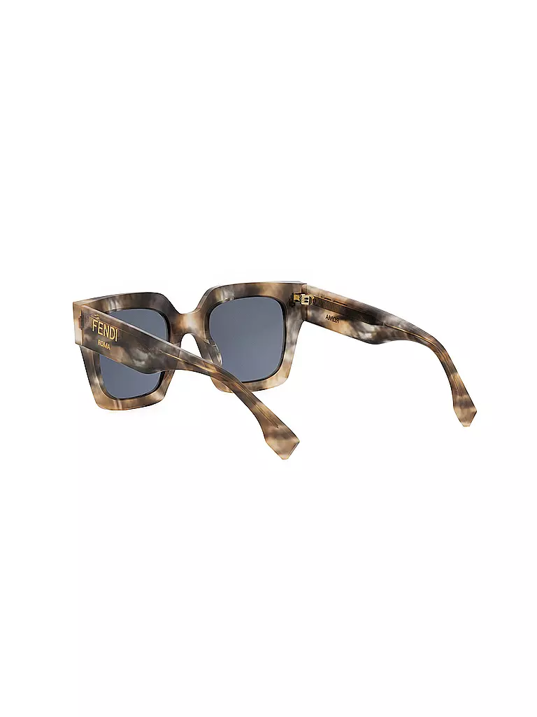 FENDI | FENDI Roma havanabraune eckige Sonnenbrille  | braun