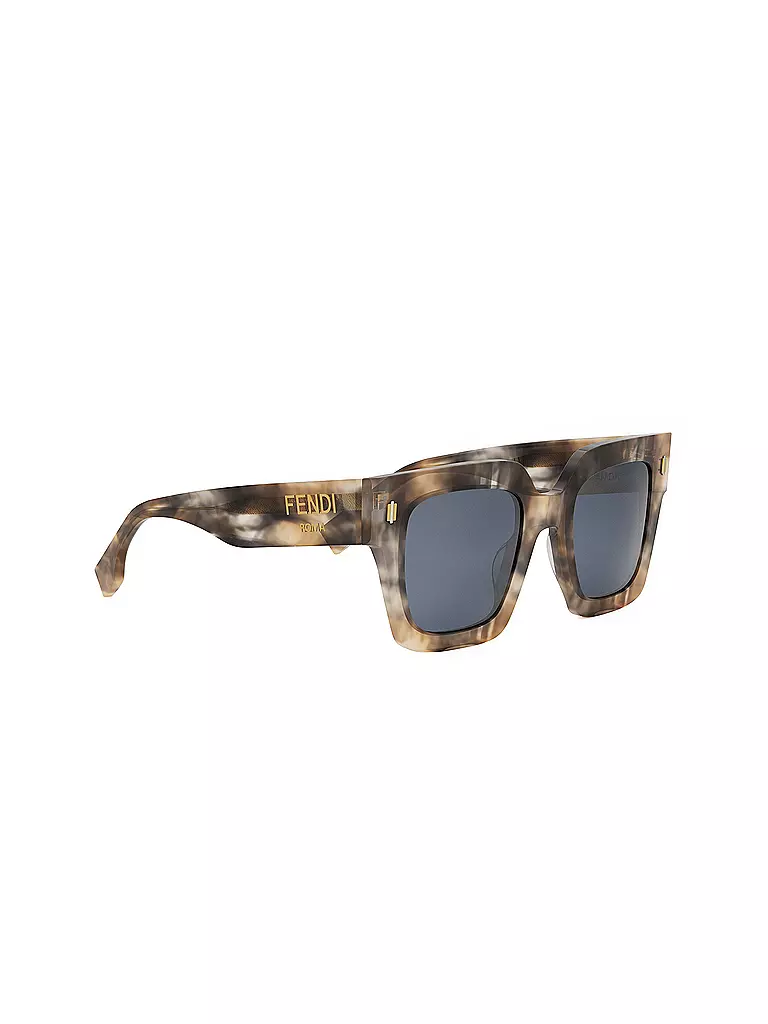 FENDI | FENDI Roma havanabraune eckige Sonnenbrille  | braun