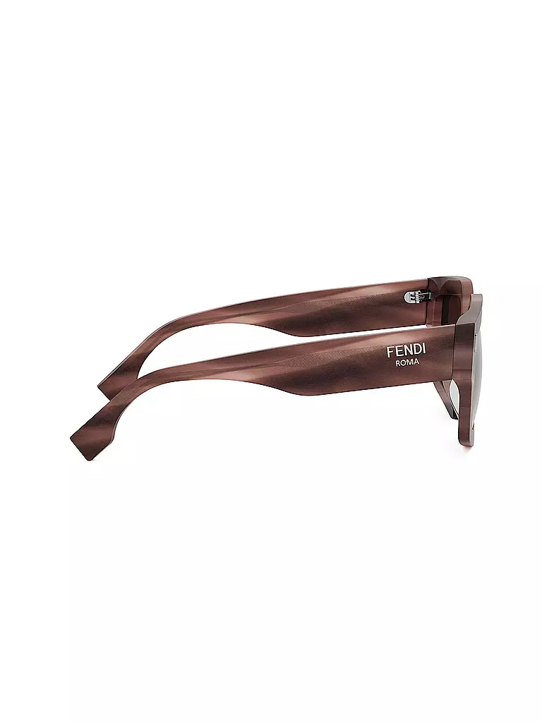 FENDI | FENDI Roma rose eckige Sonnenbrille  | braun