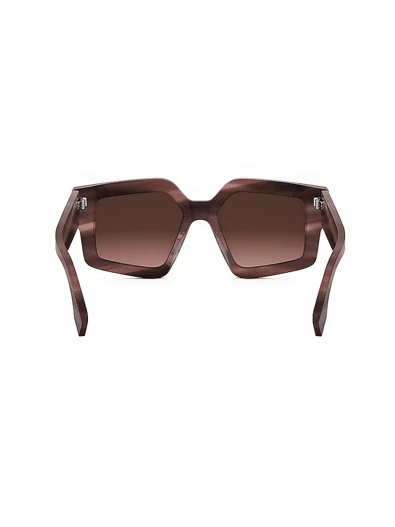 FENDI | FENDI Roma rose eckige Sonnenbrille | schwarz