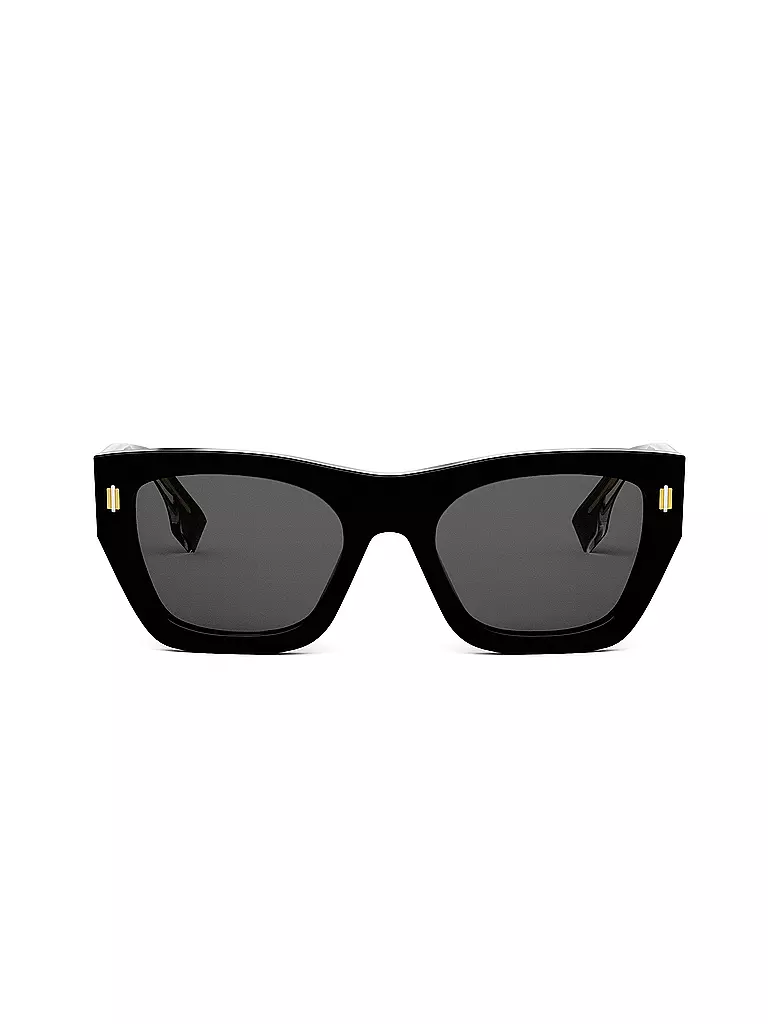 FENDI | FENDI Roma schwarze eckige Sonnenbrille | schwarz