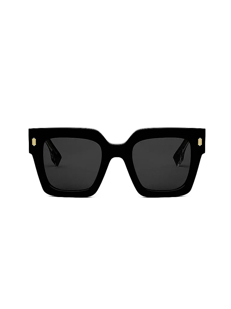 FENDI | FENDI Roma schwarze eckige Sonnenbrille | schwarz