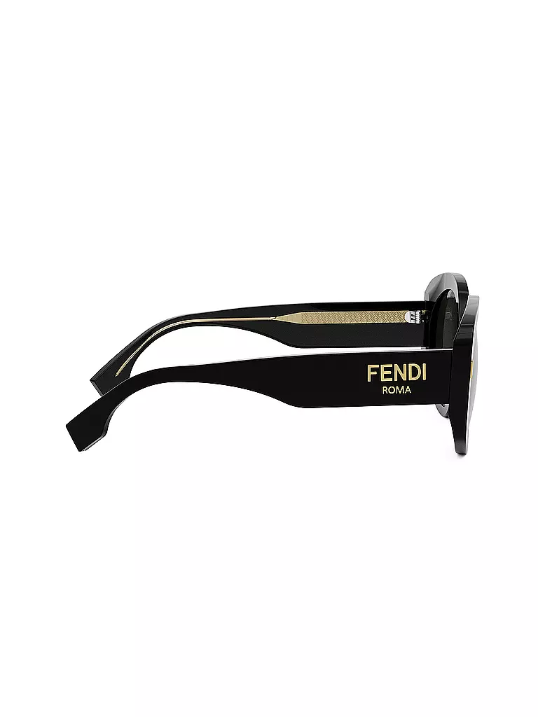 FENDI | FENDI Roma schwarze runde Sonnenbrille | braun