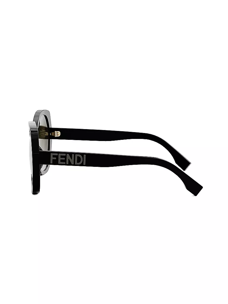 FENDI | Lettering schwarze Butterfly Sonnenbrille | schwarz