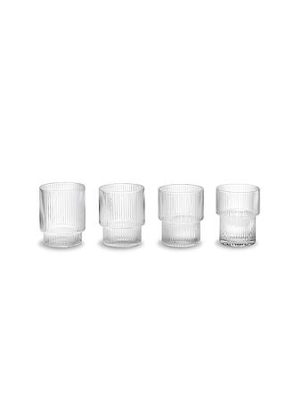 FERM LIVING | Trinkglas 4er Set RIPPLE