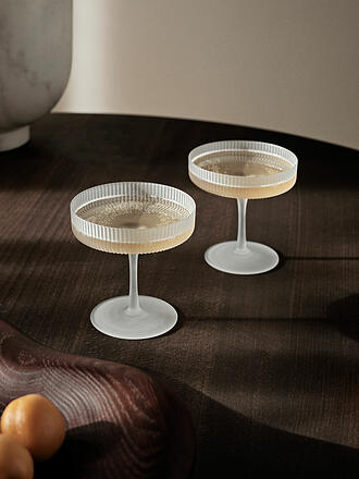 FERM LIVING | Champagnerschalen 2er Set RIPPLE Forest