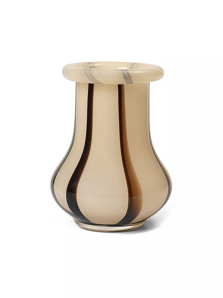 FERM LIVING | Dekovase RIBAN 15cm Cream  | creme