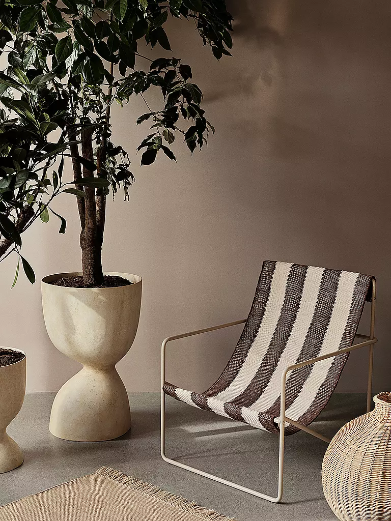 FERM LIVING | Desert Lounge Chair Cashmere Off white Chocolate  | bunt