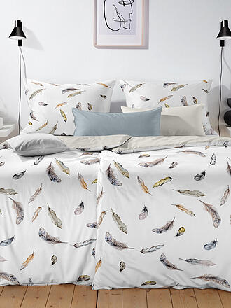 FLEURESSE | Satin Bettwäsche BED ART 70x90cm/140x200cm Silver