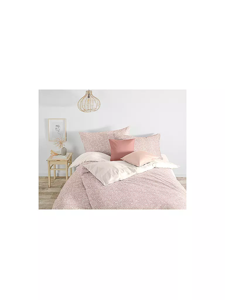 FLEURESSE | Leinen Bettwäsche NIZZA 70x90cm / 140x200cm Coral | rosa