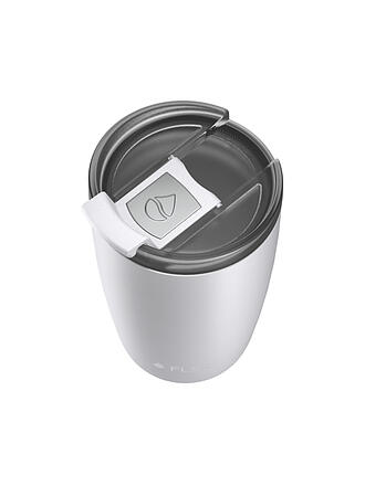 FLSK | Isolierbecher - Thermosbecher CUP Coffee to go-Becher 0,35l Edelstahl White