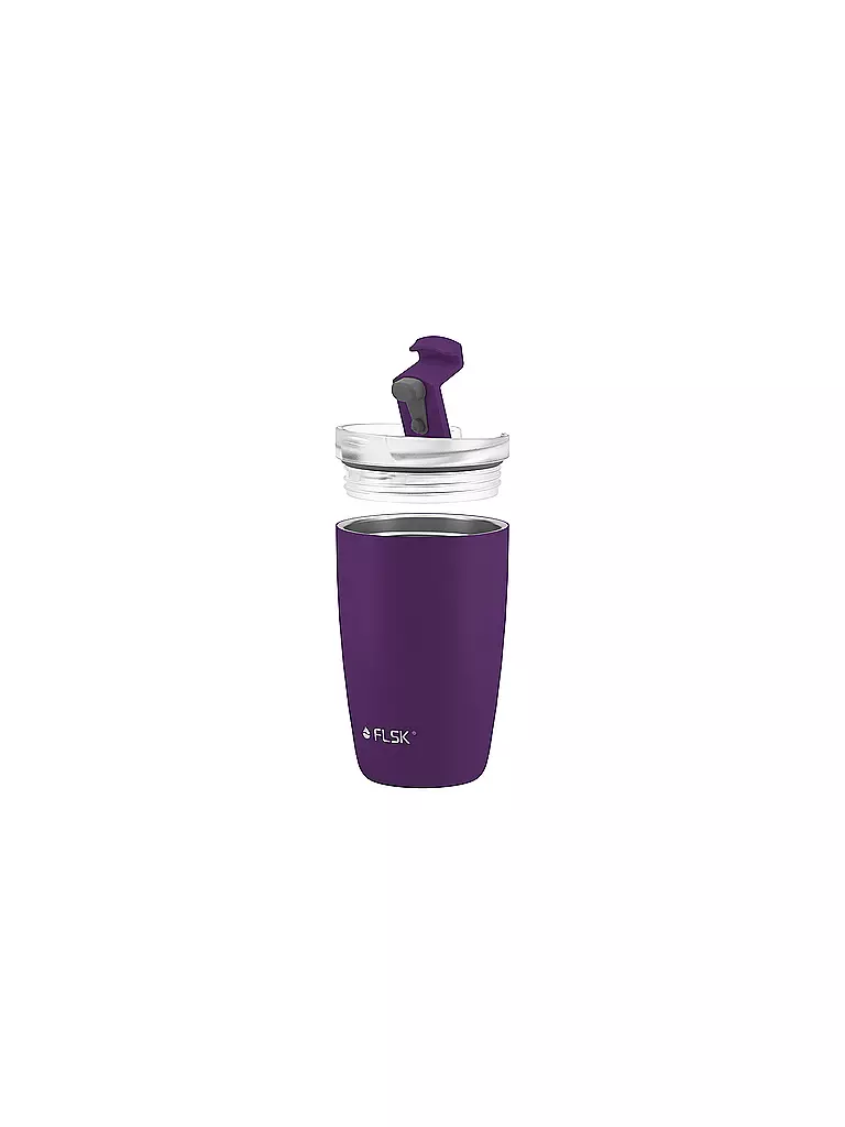 FLSK | Isolierbecher - Thermosbecher CUP Coffee to go-Becher 0,35l Nordic Plum | lila