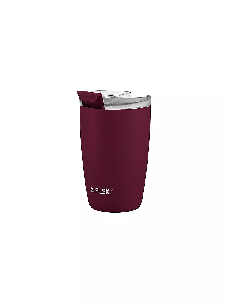 FLSK | Isolierbecher - Thermosbecher CUP Coffee to go-Becher 0,35l Winterberry | dunkelgrün