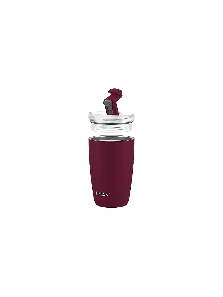 FLSK | Isolierbecher - Thermosbecher CUP Coffee to go-Becher 0,35l Winterberry | dunkelgrün