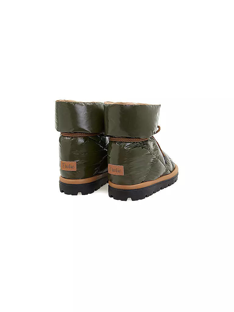 FLUFIE | Snowboots SHINY | olive