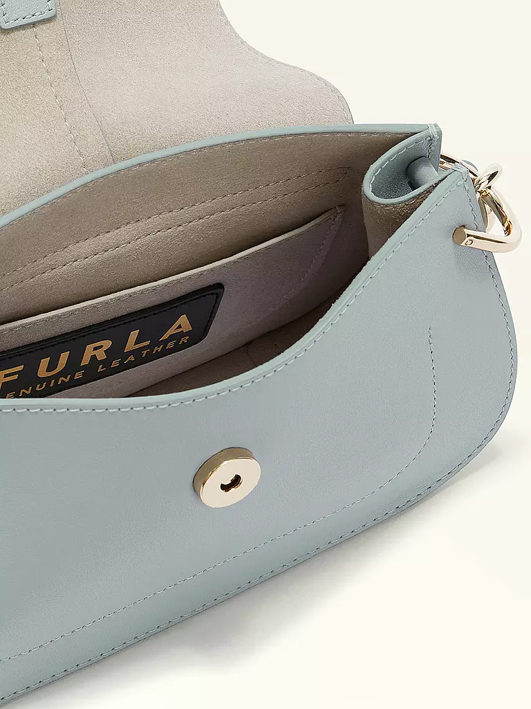 FURLA | Ledertasche - Mini Bag FLOW  | hellblau