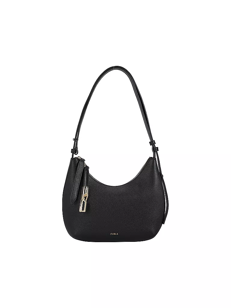 FURLA | Ledertasche - Schultertasche GOCCIA Small | schwarz