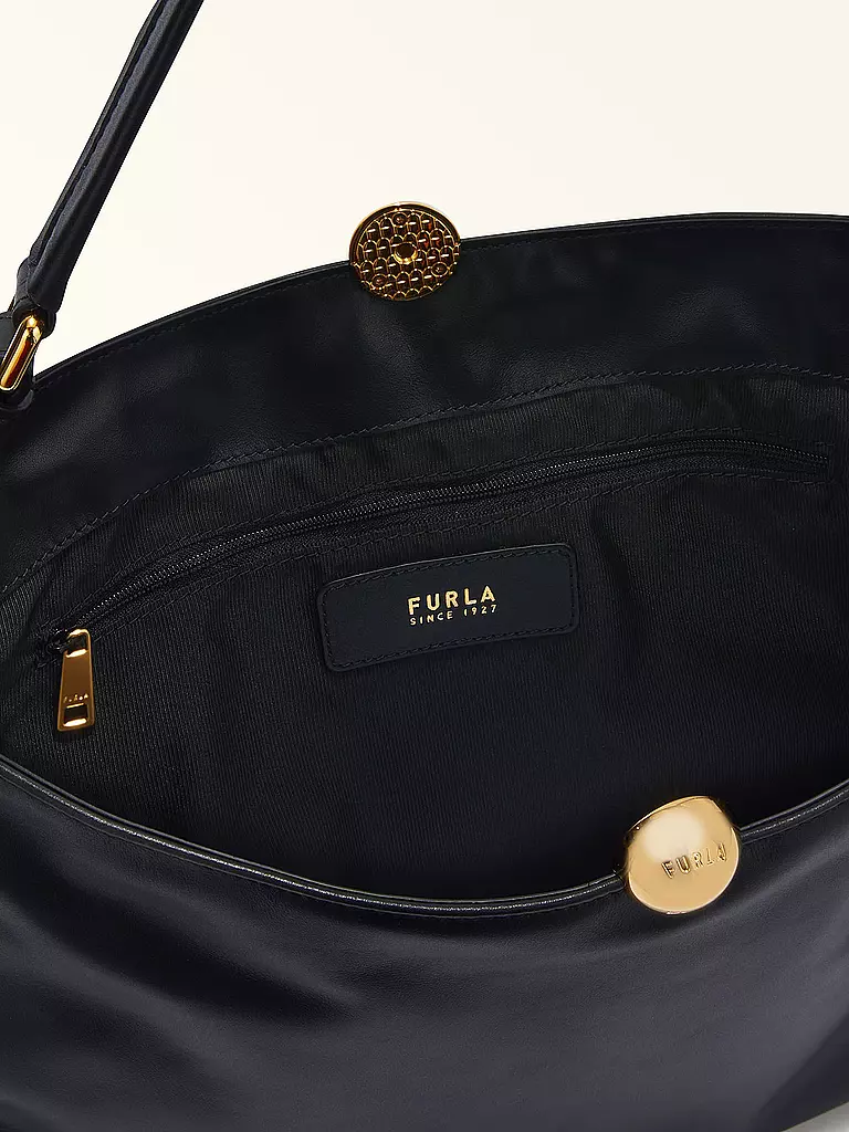 FURLA | Ledertasche - Schultertasche SFERA SOFT Large | schwarz