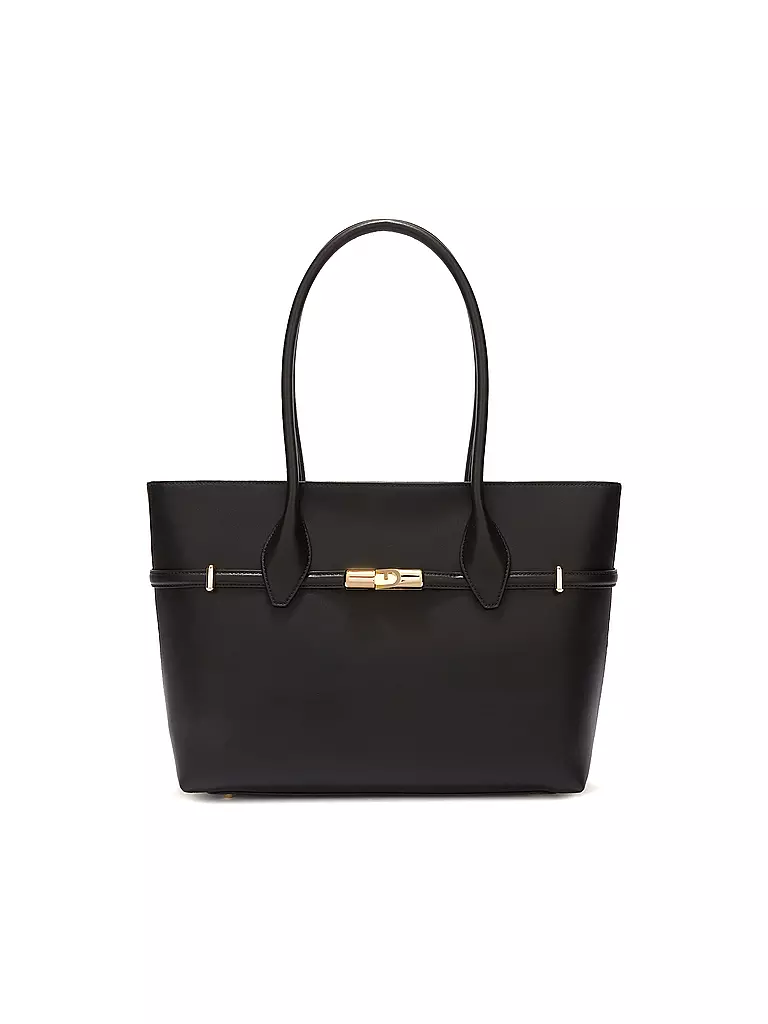 FURLA | Ledertasche - Shopper GOCCIA Large | schwarz