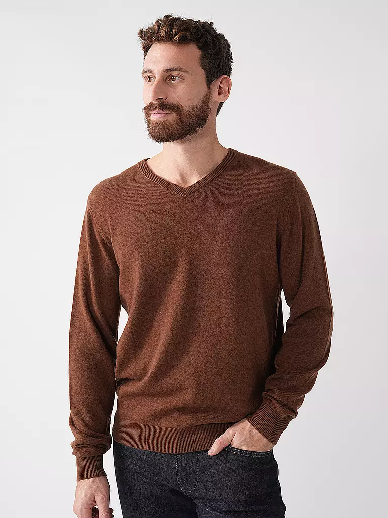 FYNCH HATTON | Kaschmirpullover | dunkelblau