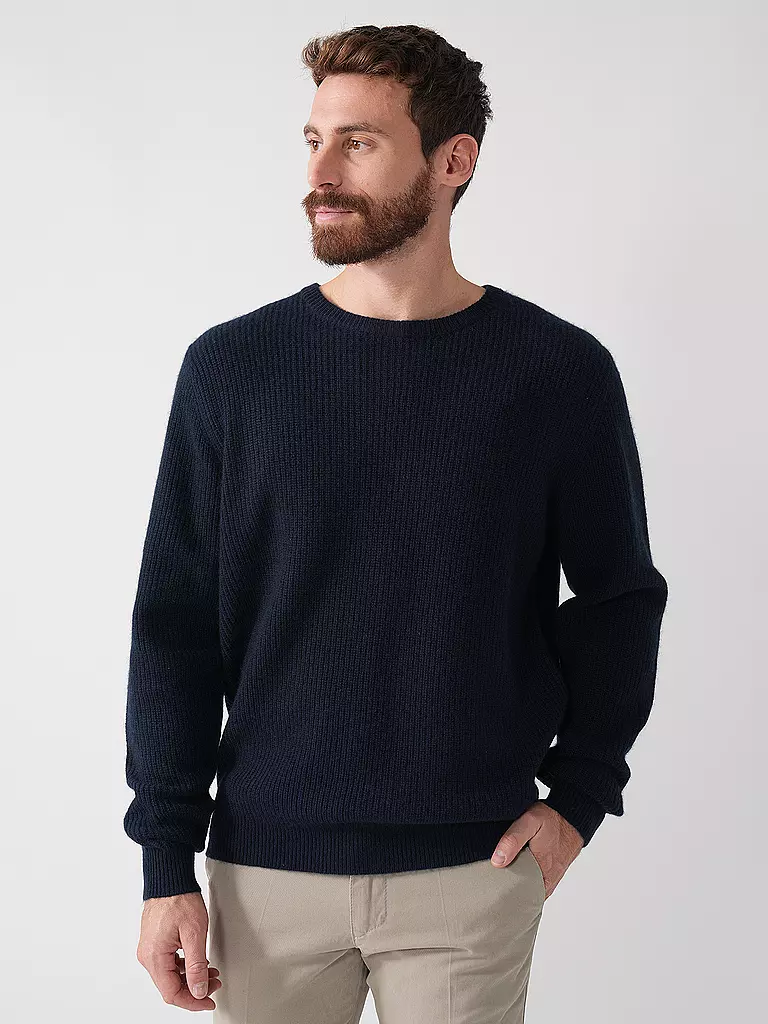 FYNCH HATTON | Kaschmirpullover | dunkelblau