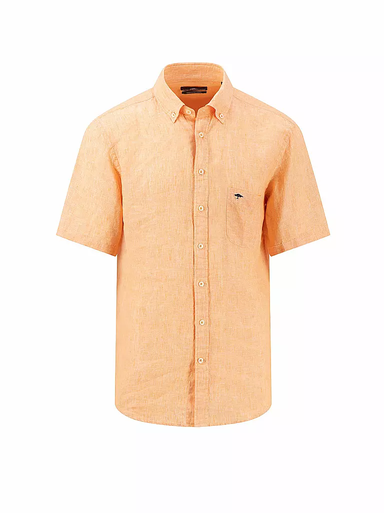 FYNCH HATTON | Leinenhemd Casual Fit | orange