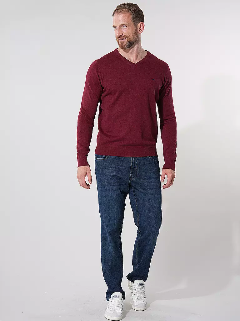 FYNCH HATTON | Pullover | dunkelrot