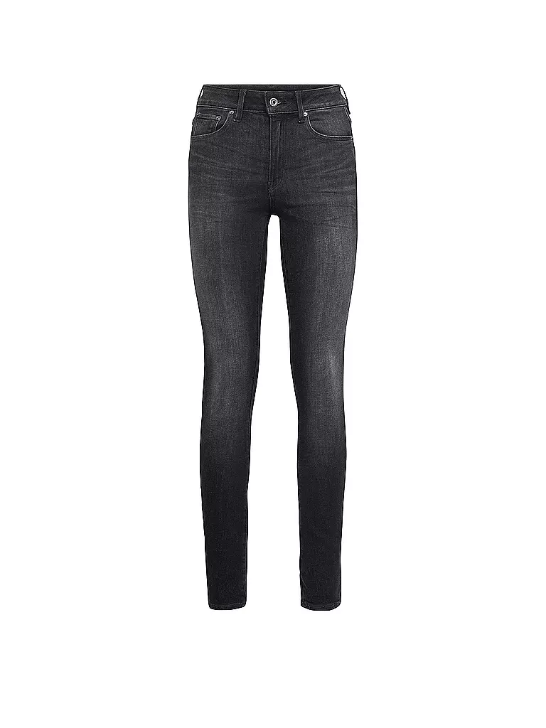 G-STAR RAW | Highwaist Jeans Skinny Fit 3301 | schwarz