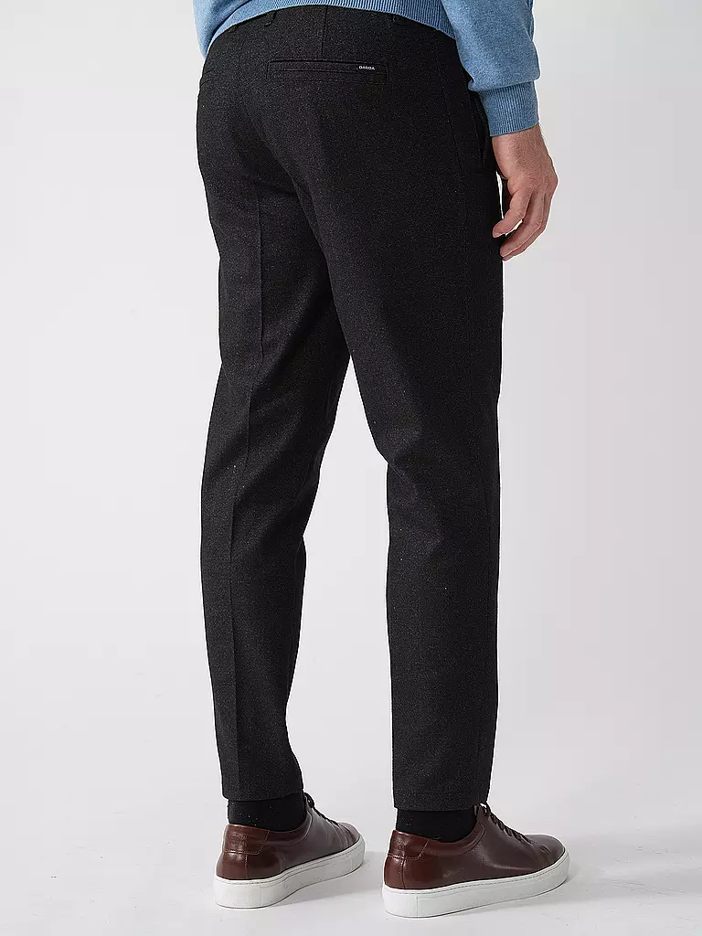 GABBA | Chino MONZA SHAFI WOOL | schwarz