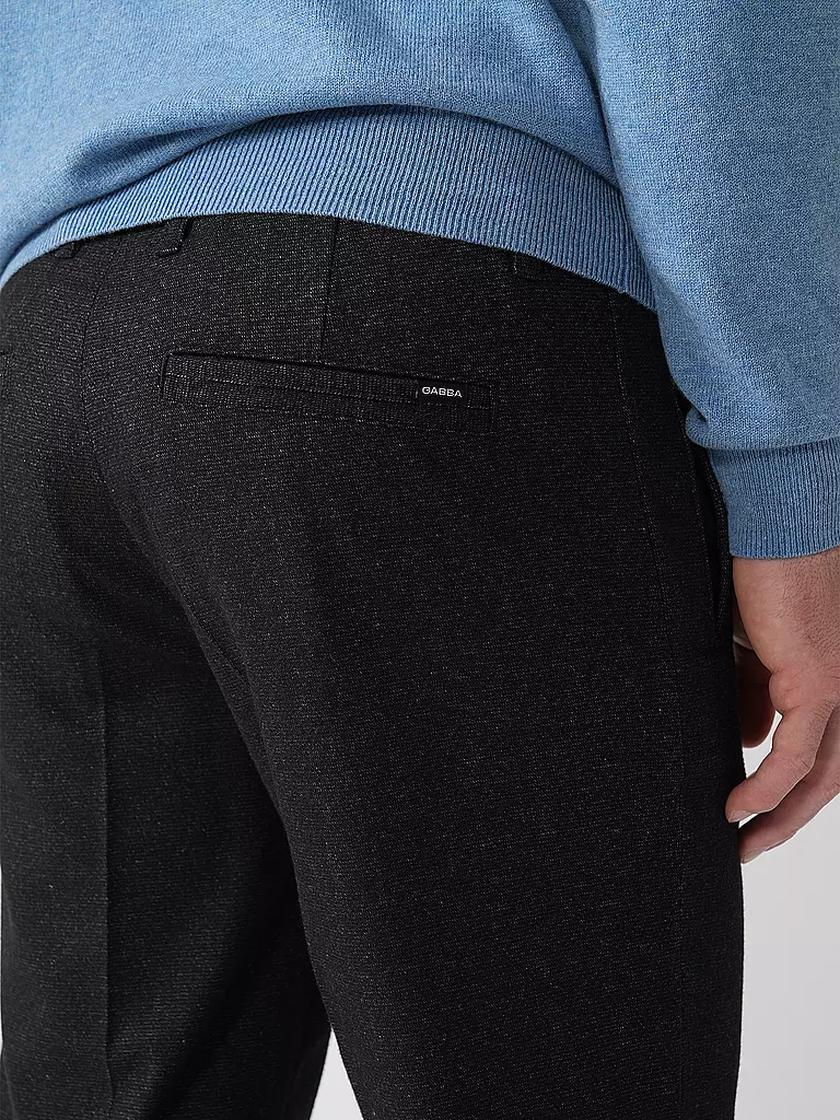 GABBA | Chino MONZA SHAFI WOOL | schwarz