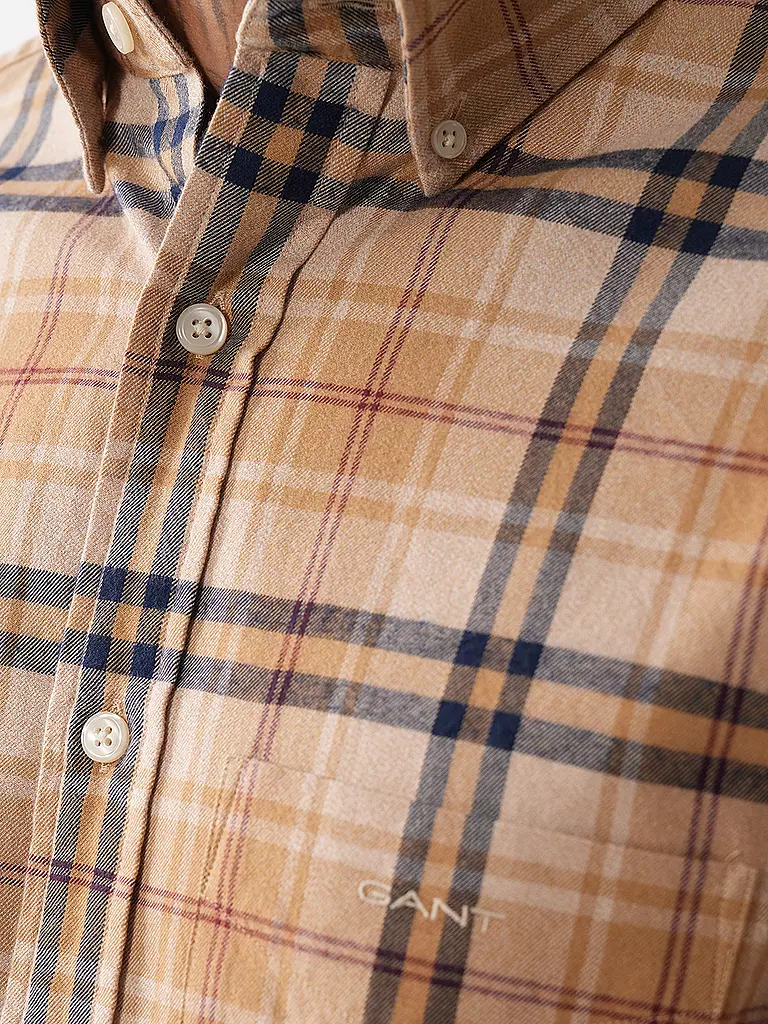 GANT | Flanellhemd  | senf