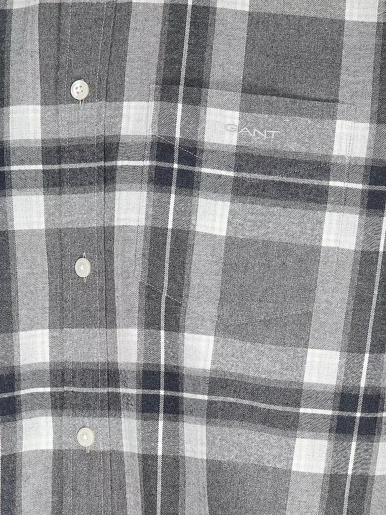 GANT | Flanellhemd Regular Fit | grau