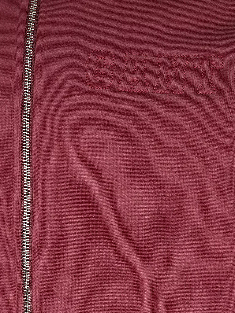 GANT | Kapuzensweatjacke | dunkelrot