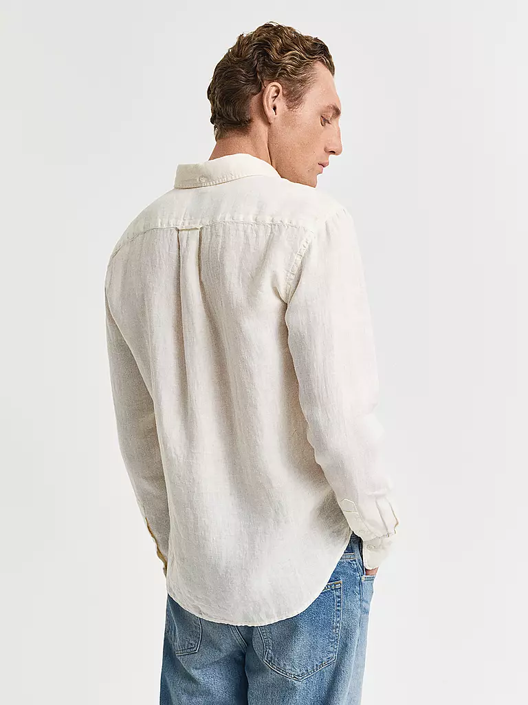 GANT | Leinenhemd Regular Fit  | creme