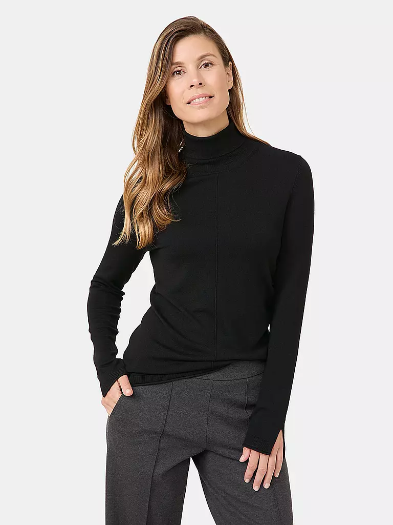 GERRY WEBER | Rollkragenpullover | schwarz