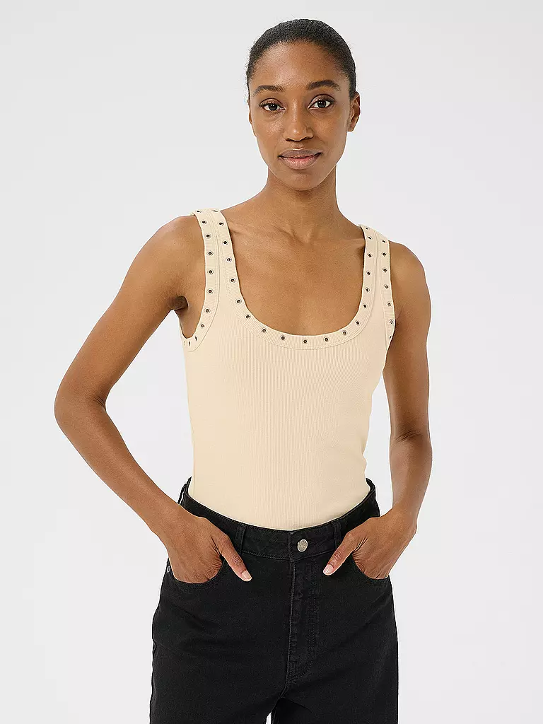 GESTUZ | Top DREW REVERSIBLE | creme