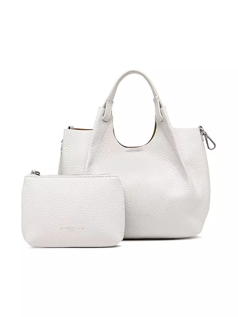 GIANNI CHIARINI | Ledertasche - Hobo Bag DUA  | weiss