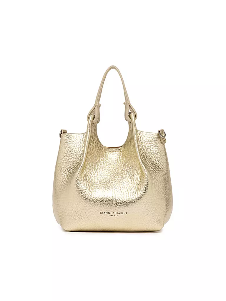 GIANNI CHIARINI | Ledertasche - Hobo Bag DUA Small | gold