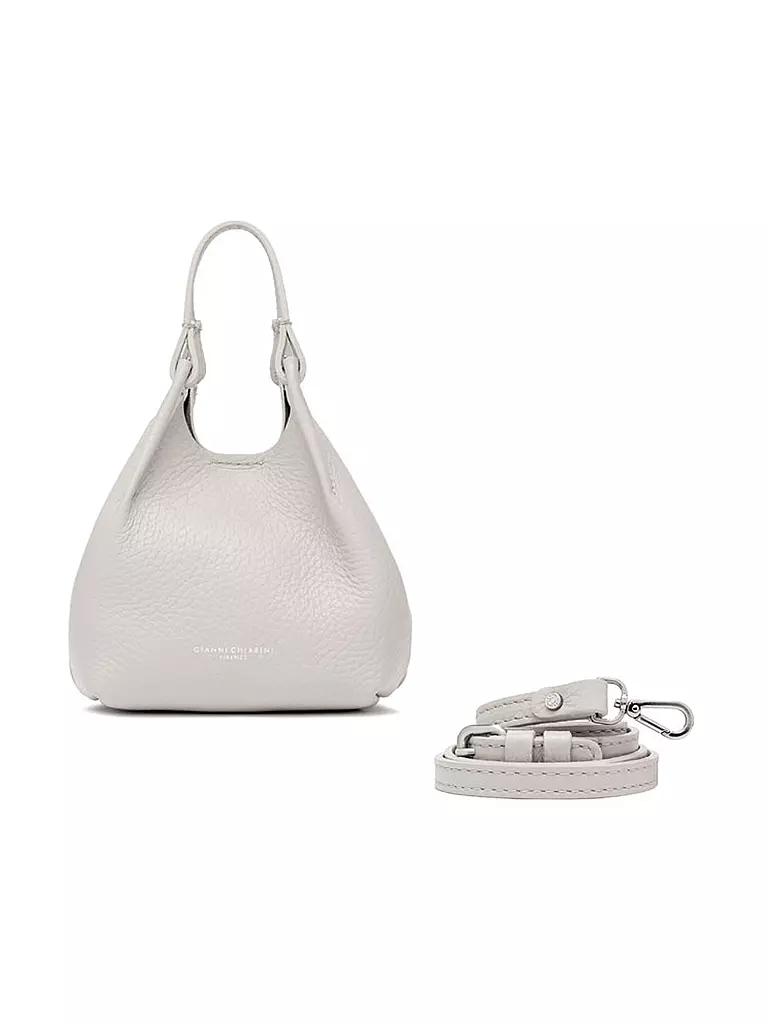 GIANNI CHIARINI | Ledertasche - Hobo Bag DUA Small | weiss