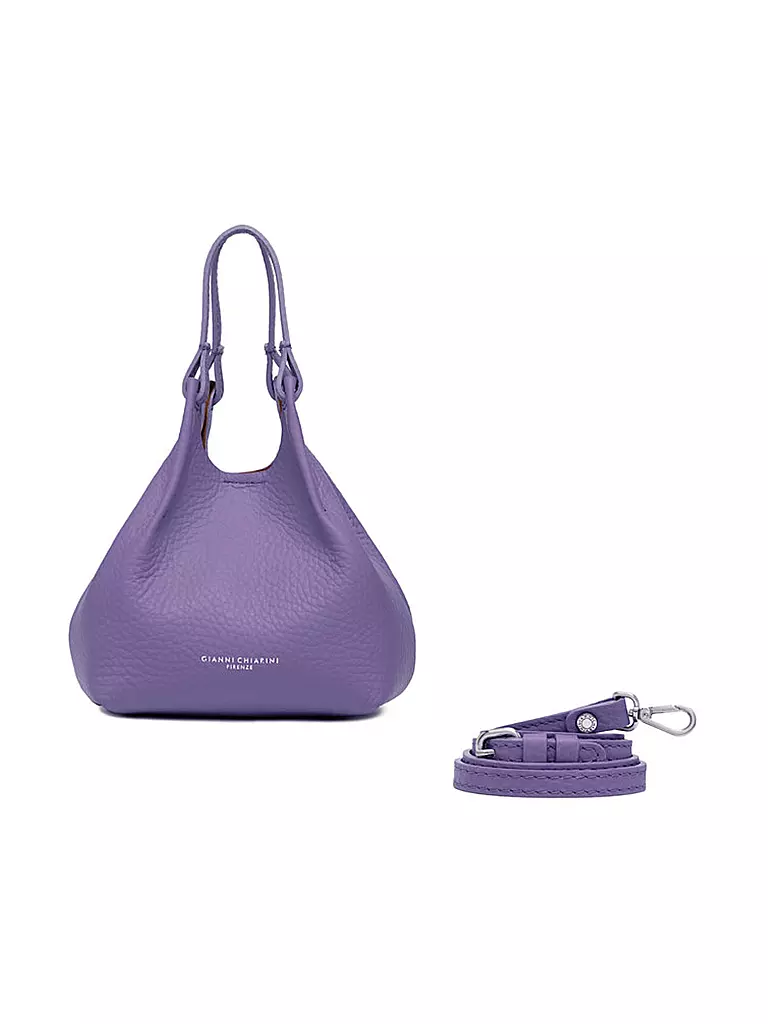 GIANNI CHIARINI | Ledertasche - Hobo Bag DUA Small | lila