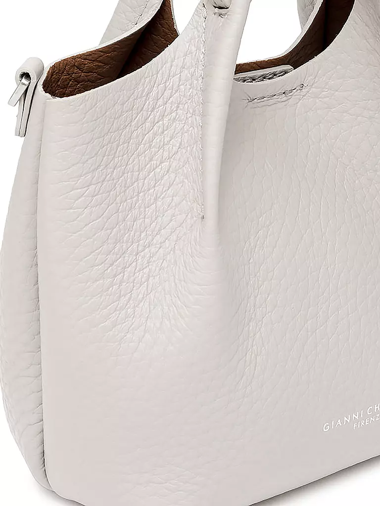 GIANNI CHIARINI | Ledertasche - Hobo Bag DUA Small | weiss