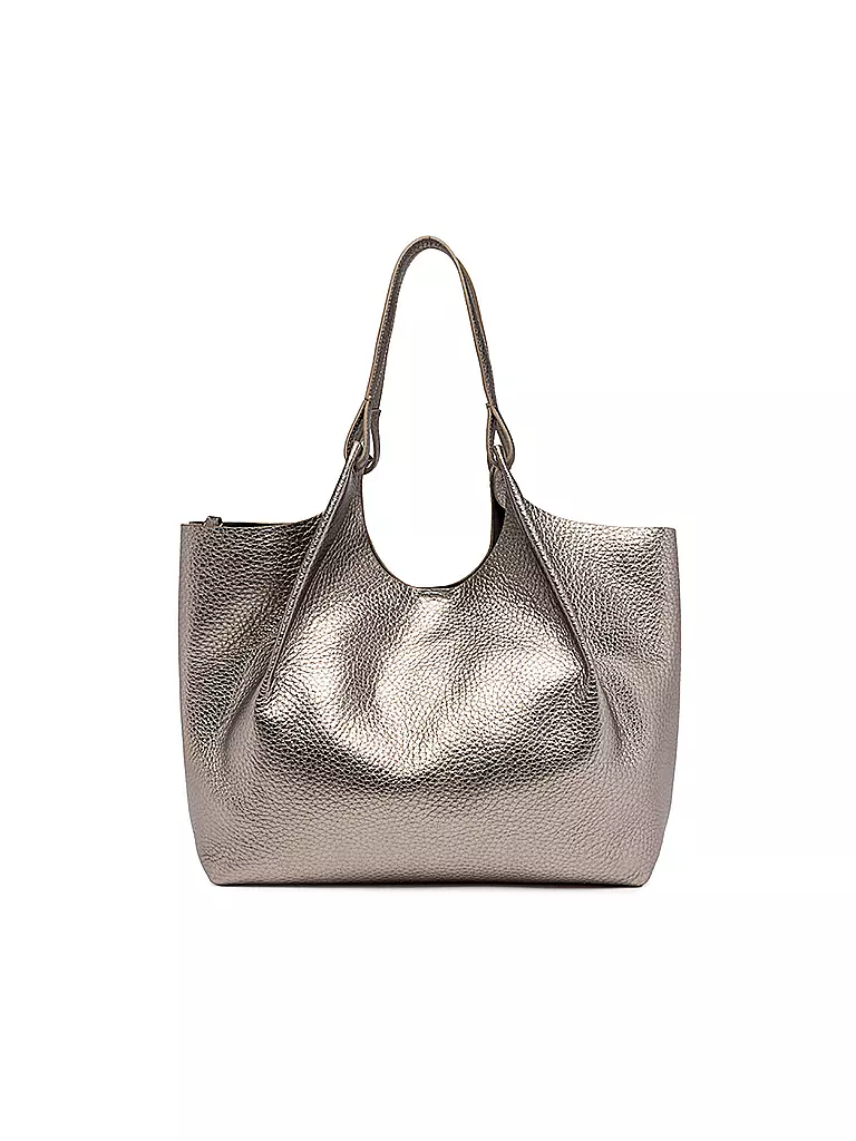 GIANNI CHIARINI | Ledertasche - Hobo Bag DUA | silber