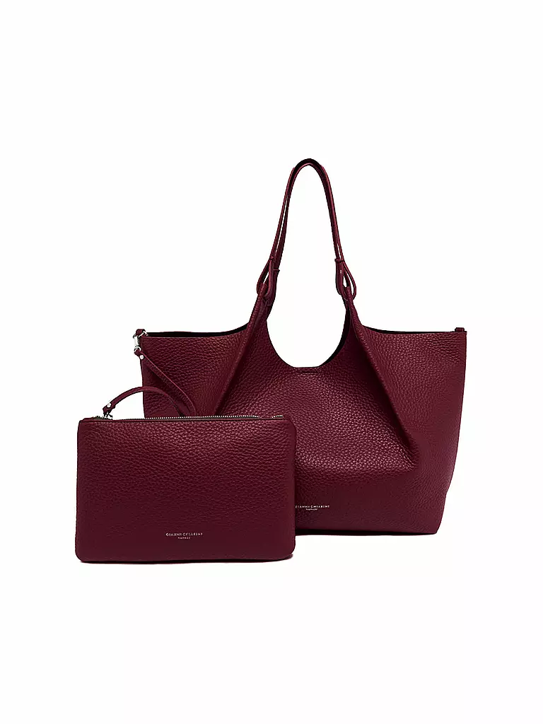 GIANNI CHIARINI | Ledertasche - Hobo Bag DUA | beere