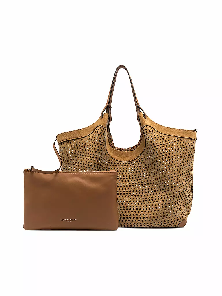 GIANNI CHIARINI | Ledertasche - Hobo Bag DUA | hellbraun