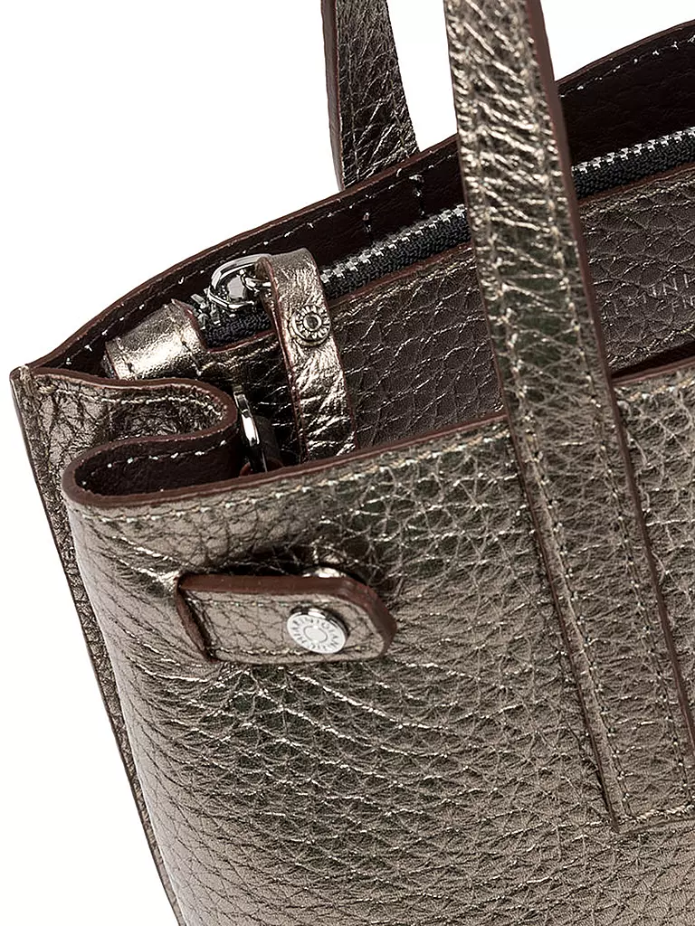 GIANNI CHIARINI | Ledertasche - Shopper ALTEA | silber