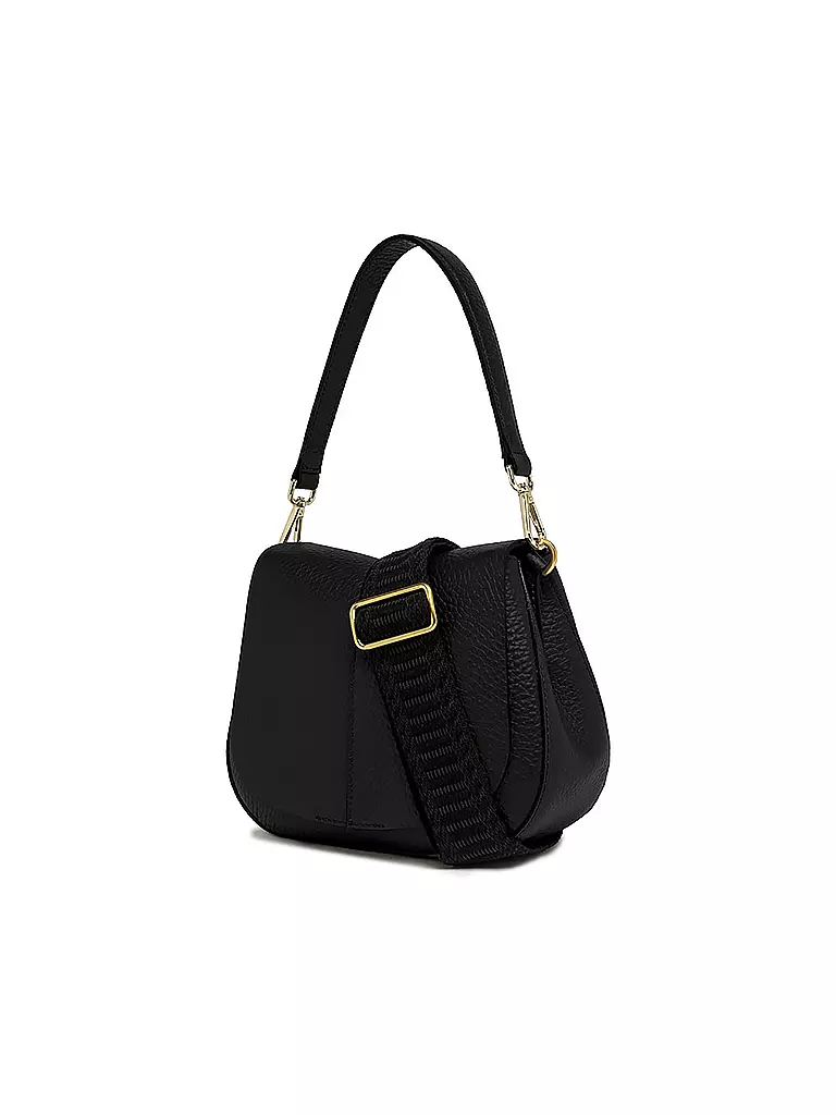 GIANNI CHIARINI | Ledertasche - Umhängetasche HELENA ROUND | schwarz