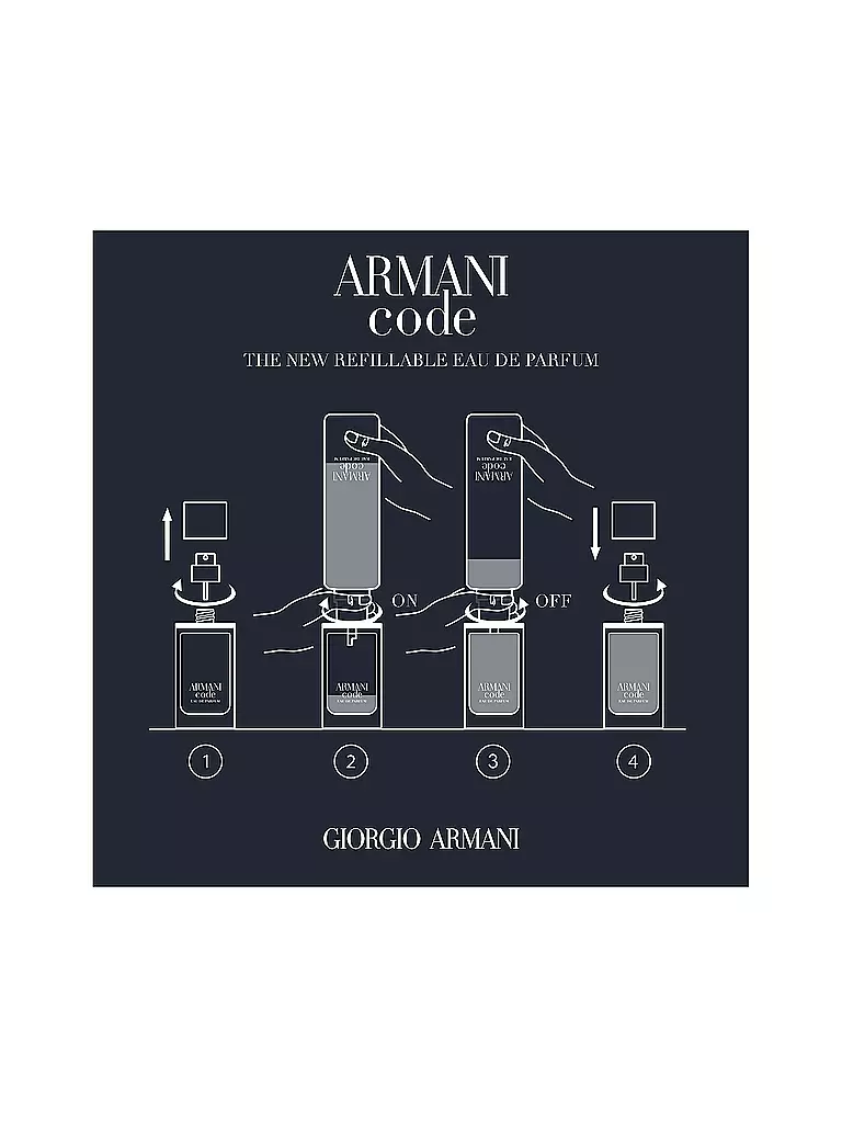 GIORGIO ARMANI | Code Eau de Parfum 125ml Nachfüllbar | keine Farbe